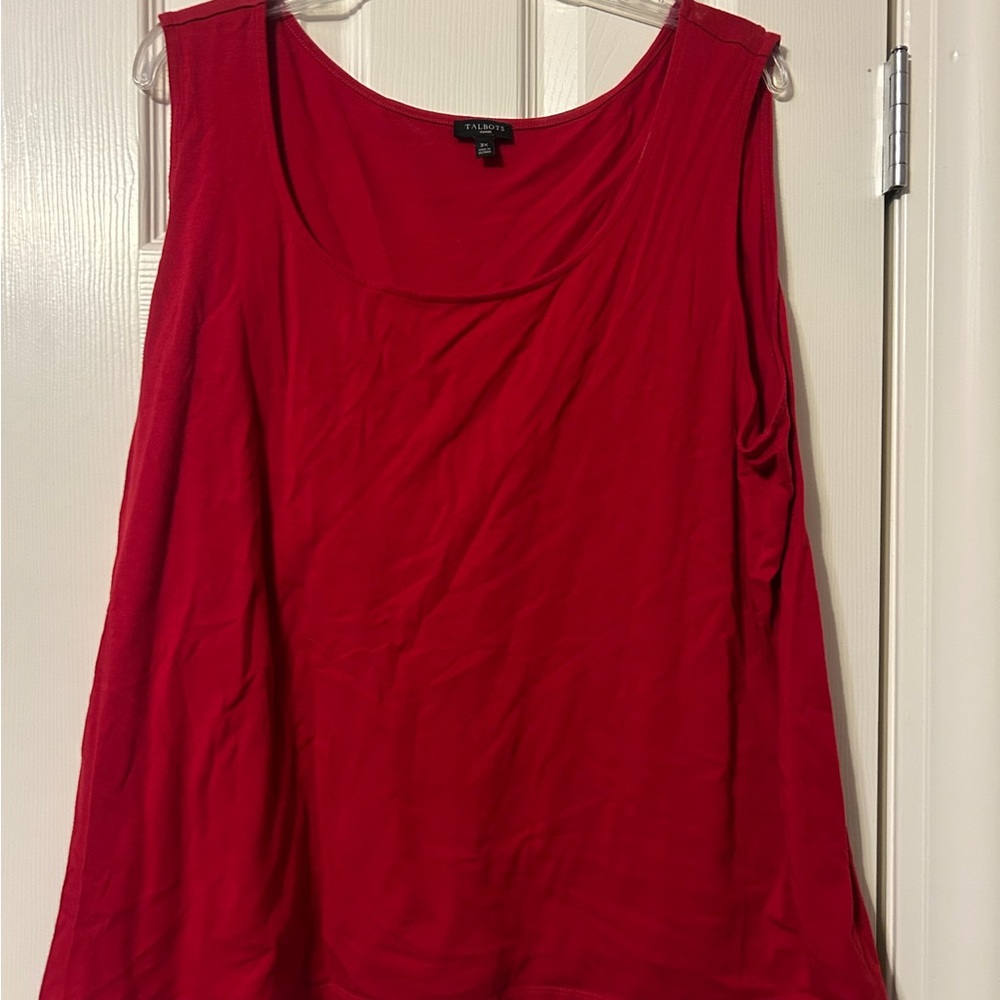 Red Sleeveless Top